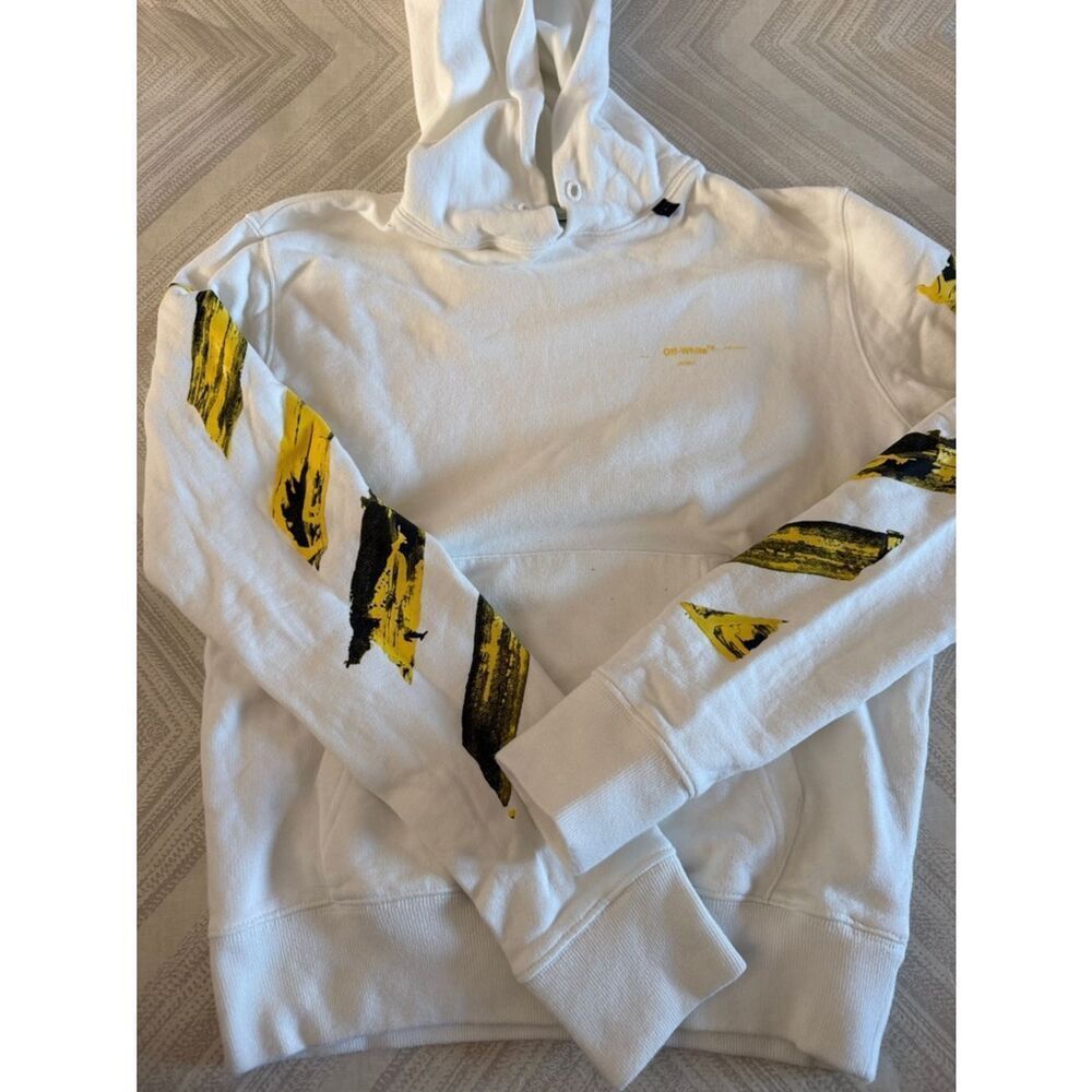 Off-White White Hoodie XXS “Acrylic Arrow” Slim Fit | Main Label